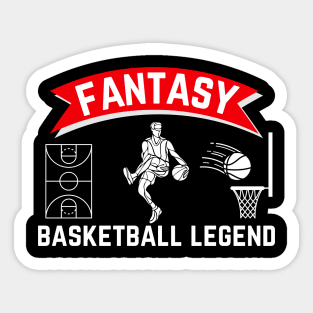 Fantasy Basketball Legend Sticker